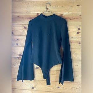 Black turtleneck shirt